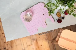 Muurla Lastenhuone|Veitset Ja Leikkuulaudat*norsu Chop&Serve -lauta M vaaleanpunainen