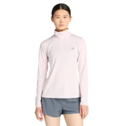 New Balance Treenivaatteet*paita Sport Quarter Zip W PINK GRANITE