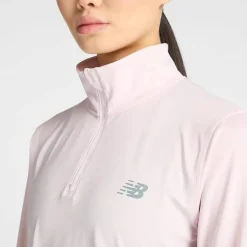 New Balance Treenivaatteet*paita Sport Quarter Zip W PINK GRANITE