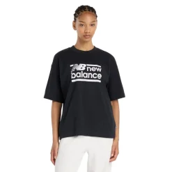 New Balance Paidat, Neuleet Ja Topit*t-paita Sport Oversized Graphic W Black