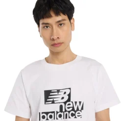 New Balance Paidat Ja Neuleet*t-paita Sport Graphic Cotton White