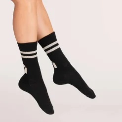 North Outdoor Asusteet*merinotennissukat All day stripe AR1 Black