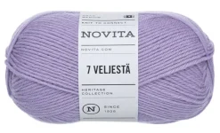 Novita Kankaat Ja Käsityötarvikkeet*7 Veljestä lanka 100 g 730 mustikkamaito