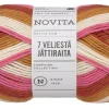 Novita Kankaat Ja Käsityötarvikkeet*7 Veljestä Raita lanka Jättiraita 150g 8271 ilta-auri