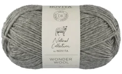 Novita Kankaat Ja Käsityötarvikkeet*lanka Wonder Wool 50 g 043 kivi