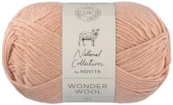 Novita Kankaat Ja Käsityötarvikkeet*lanka Wonder Wool 50 g 609 puuteri