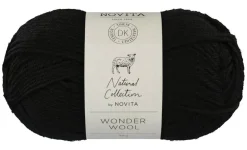 Novita Kankaat Ja Käsityötarvikkeet*lanka Wonder Wool 50 g 099 noki