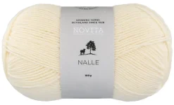 Novita Kankaat Ja Käsityötarvikkeet*Nalle lanka 100 g 010 luonnonvalkoinen