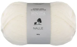 Novita Kankaat Ja Käsityötarvikkeet*Nalle lanka 100 g 011 valkoinen