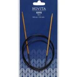 Novita Kankaat Ja Käsityötarvikkeet*Pyöröpuikot 100 cm koivu 3.0