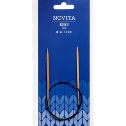 Novita Kankaat Ja Käsityötarvikkeet*pyöröpuikot 40 cm koivu 3.0