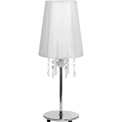 Nowodvorski Sisustusvalaisimet*Modena pöytävalaisin valkoinen/kromi 41 cm