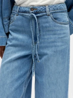 Object Farkut*farkut Objrosie MW Wide Light Blue Denim