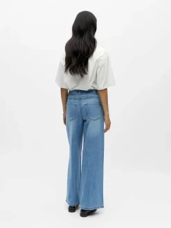 Object Farkut*farkut Objrosie MW Wide Light Blue Denim