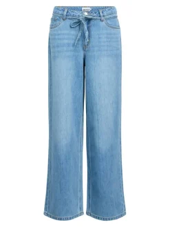 Object Farkut*farkut Objrosie MW Wide Light Blue Denim