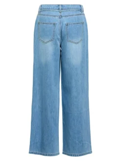 Object Farkut*farkut Objrosie MW Wide Light Blue Denim