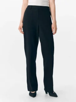 Object Housut*housut Objlisa Straight Black