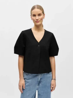 Object Jakut, Bleiserit Ja Farkkutakit*jakku Objlisa S/S RE Top Black