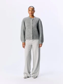 Object Neuletakit*neuletakki Objmerle Medium grey melange