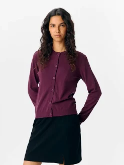 Object Neuletakit*neuletakki Objthess Mauve wine