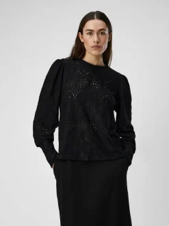 Object Puserot*pusero Objfeodora L/S Black