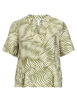 Object Puserot*pusero Objkarina Capulet S/S RE Sandshell capulet olive