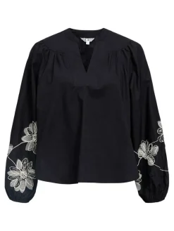 Object Puserot*pusero Objmerle Hope L/S Black white
