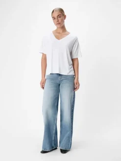 Object Trikoopaidat Ja Colleget*t-paita Objannie RE S/S V-neck White