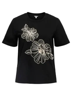 Object Trikoopaidat Ja Colleget*t-paita Objviv S/S RE Black white