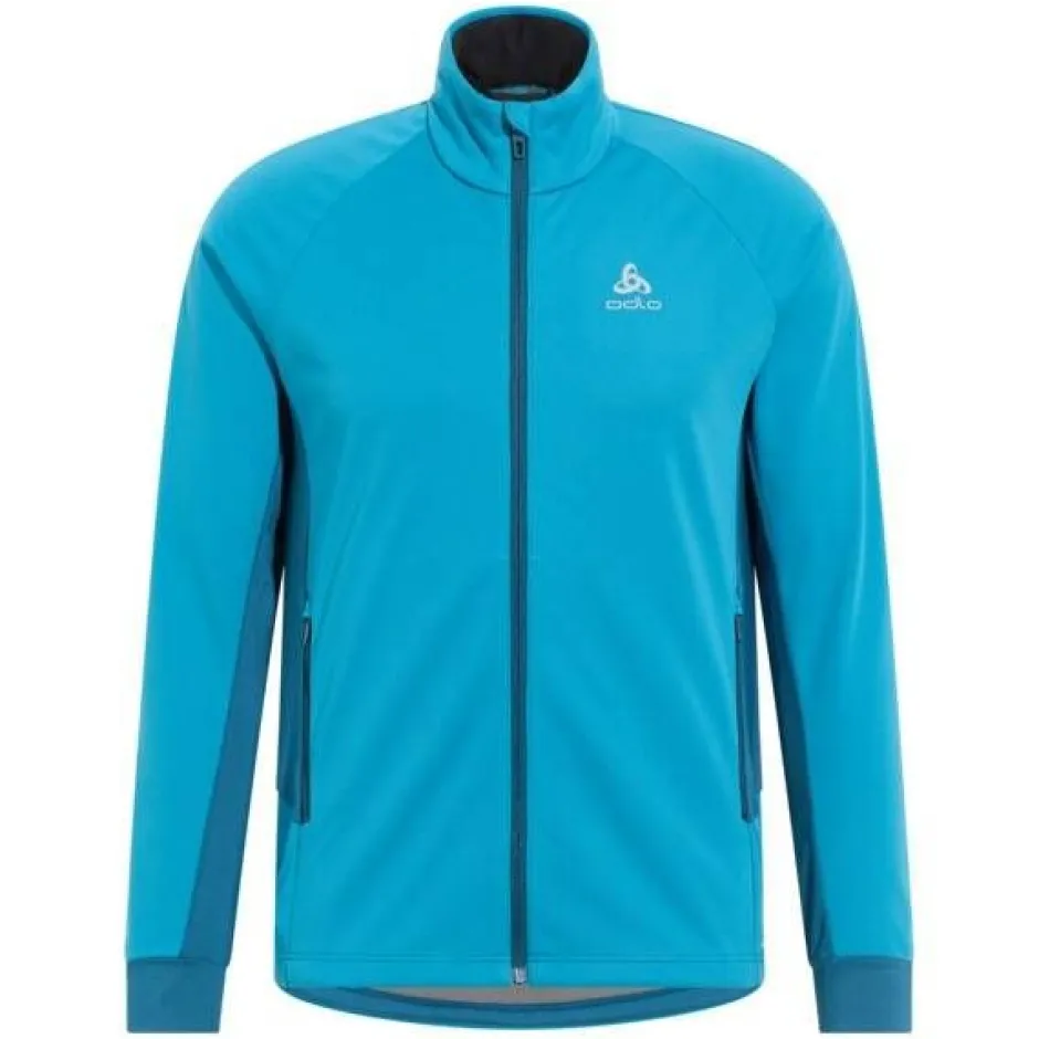 Odlo Treenivaatteet*takki Brensholmen M 21062 saxony blue - deep dive
