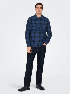 Only & Sons Farkut*farkut Onsedge Dark Blue Denim Rinse