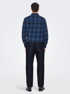 Only & Sons Farkut*farkut Onsedge Dark Blue Denim Rinse