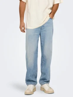 Only & Sons Farkut*farkut Onsfade Loose LB 2330 Light Blue Denim