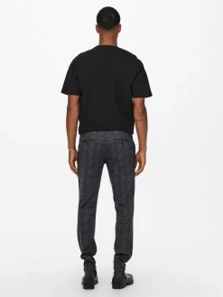 Only & Sons Housut*housut Onsmark Slim Check Black