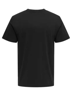Only & Sons T-Paidat*t-paita Onsoasis Black Photo Print