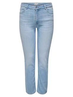 Only Carmakoma Farkut*farkut Carsui Mid Slim Light Blue Denim