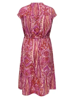 Only Carmakoma Vapaa-Ajan Mekot*mekko Carnova Life Fuchsia fedora 617 boho babe