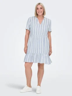 Only Carmakoma Vapaa-Ajan Mekot*mekko Cartiri-caro Coronet blue bright white