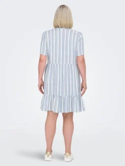 Only Carmakoma Vapaa-Ajan Mekot*mekko Cartiri-caro Coronet blue bright white