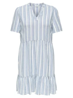 Only Carmakoma Vapaa-Ajan Mekot*mekko Cartiri-caro Coronet blue bright white