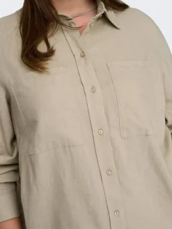 Only Carmakoma Puserot*paita Carcaro L/S Oxford tan
