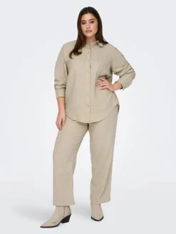 Only Carmakoma Puserot*paita Carcaro L/S Oxford tan