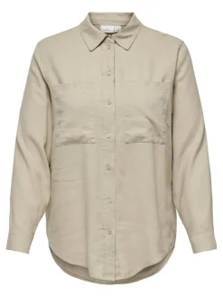 Only Carmakoma Puserot*paita Carcaro L/S Oxford tan