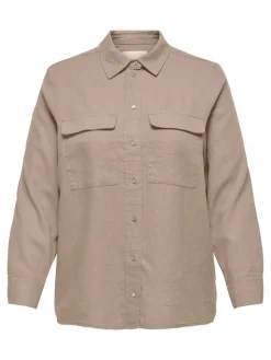 Only Carmakoma Puserot*paita Carcaro L/S Oxford tan