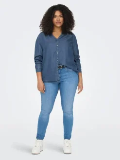 Only Carmakoma Puserot*pusero Carsema Medium blue denim