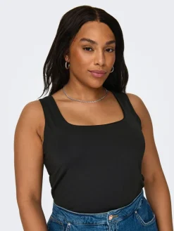 Only Carmakoma Topit*toppi Carea S/L 2-Ways Black