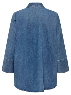 Only Puserot*farkkupusero Onlgrace-Elli 3/4 Medium blue denim