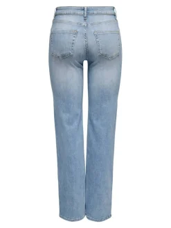 Only Farkut*farkut Onlblush Mid Straight Light Blue Denim