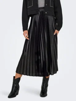 Only Hameet Ja Haalarit*hame Onllyon Pleated Black