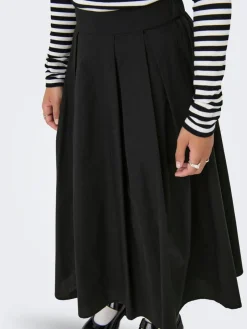 Only Hameet Ja Haalarit*hame Onlmaila Long Pleat Black